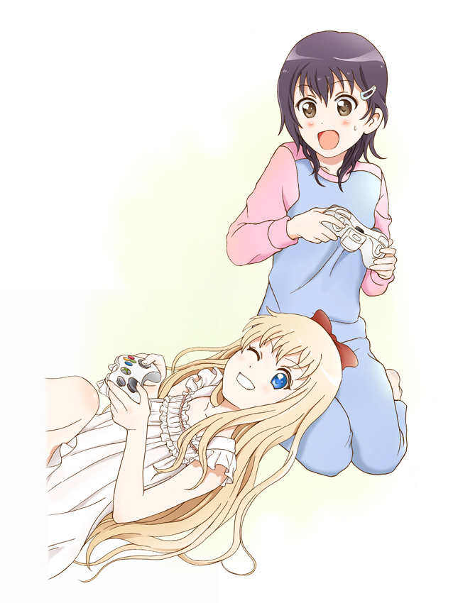 toshinou kyouko and funami yui (yuruyuri) drawn by nori_(neun_leben)