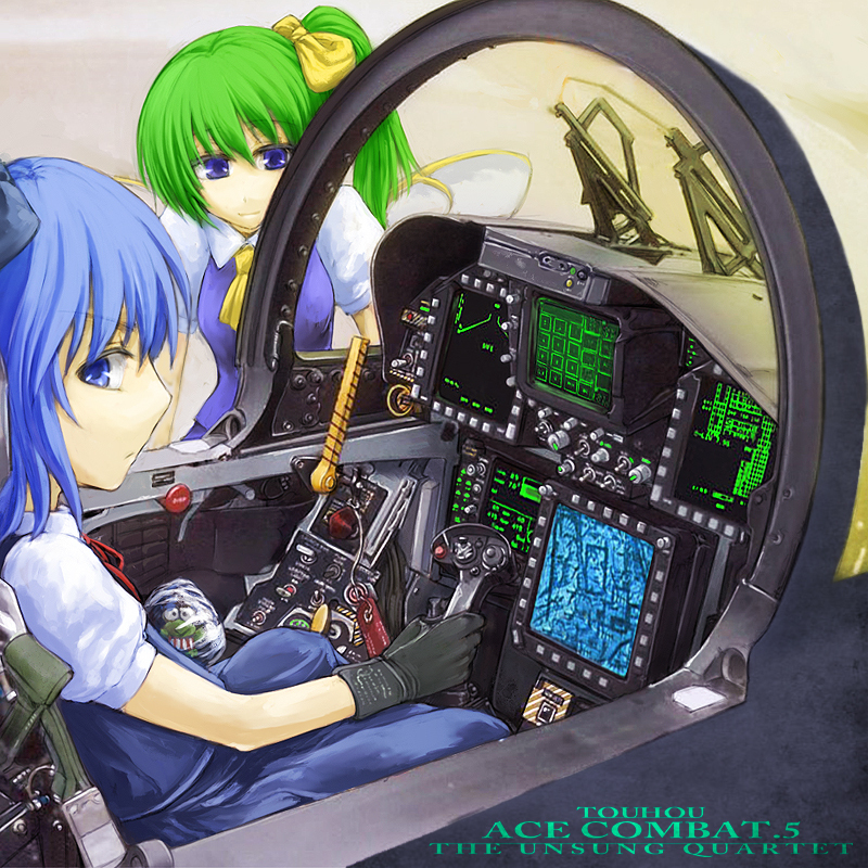 cirno, daiyousei, and hasunoue keroppi (touhou and 4 more) drawn by cervus