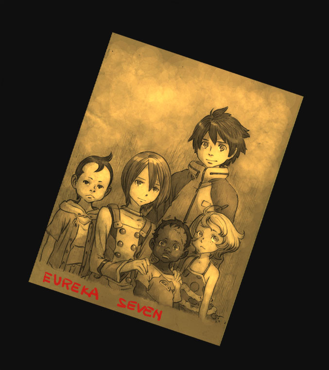 eureka, renton thurston, maeter, linck, and maurice (eureka seven)