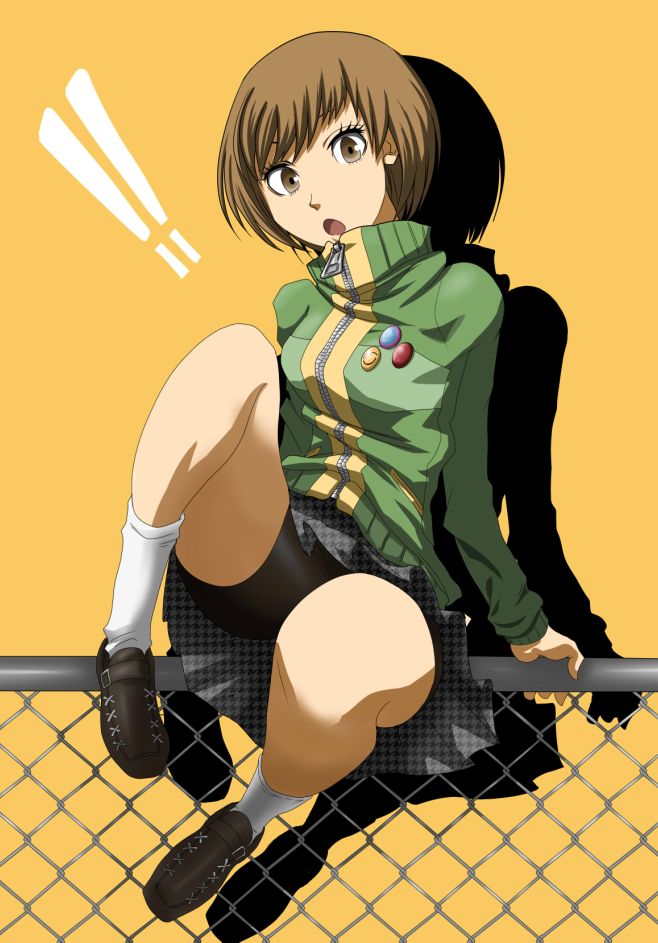 satonaka chie (persona and 1 more) drawn by kurosususu