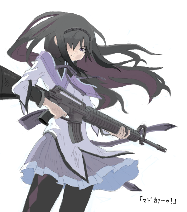 akemi homura (mahou shoujo madoka magica) drawn by nao-08