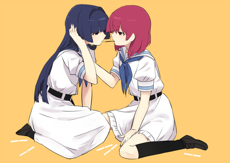miyanaga teru and hirose sumire (saki and 1 more) drawn by yomosaka
