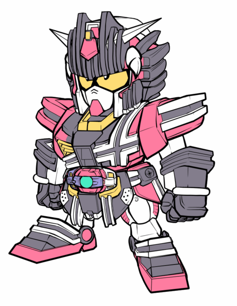 kamen rider decade (gundam and 3 more) drawn by darui_hito