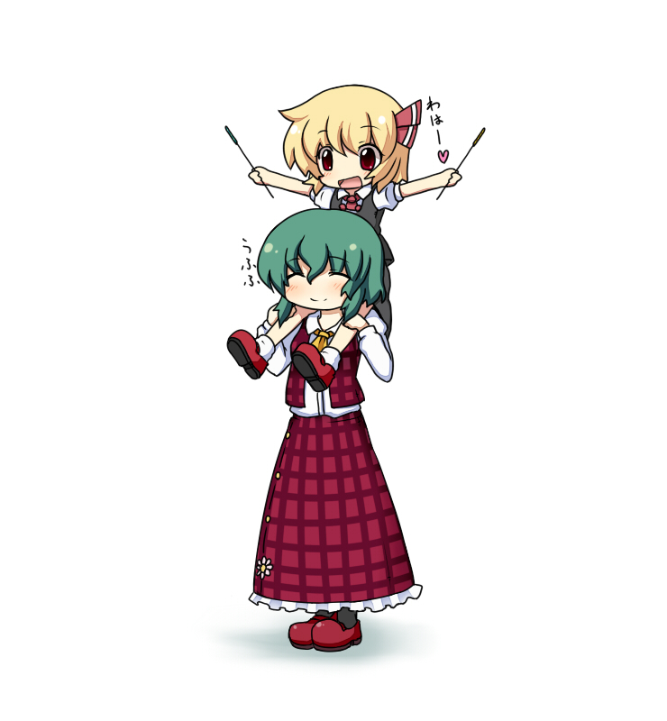 rumia and kazami yuuka (touhou) drawn by fuuen_(akagaminanoka)