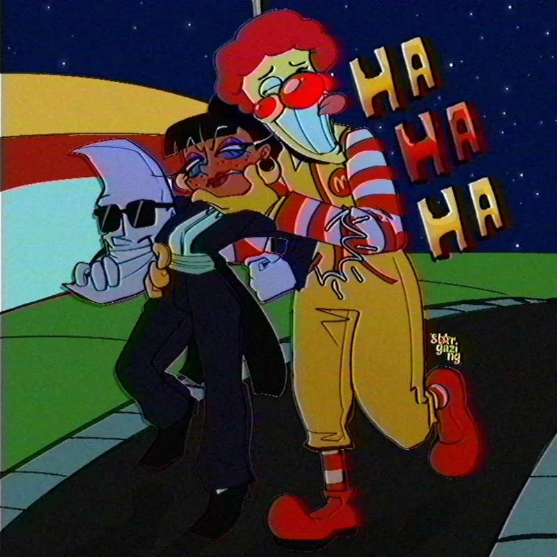 ronald mcdonald, pizzahead, calypso, and mac tonight (original and 2 more) drawn by stargazing.png