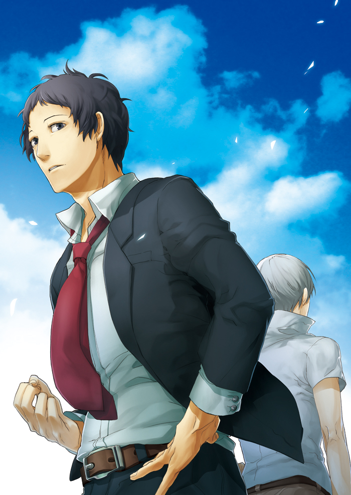 narukami yu and adachi tooru (persona and 1 more) drawn by hg_(drow4)