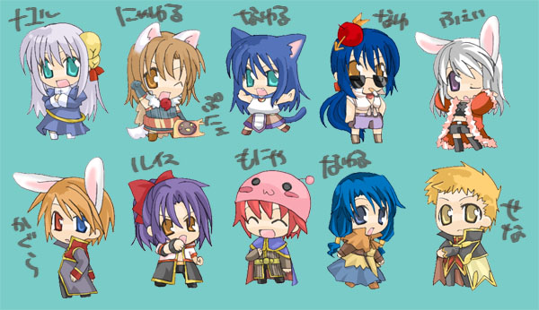 priest, poring, alchemist, swordsman, wizard, and 5 more (ragnarok online) drawn by nayuruonline