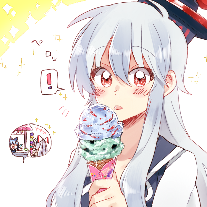 cirno, fujiwara no mokou, and kamishirasawa keine (touhou) drawn by 6_(yuchae)