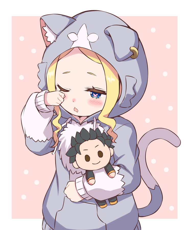 natsuki subaru, beatrice, and puck (re:zero kara hajimeru isekai seikatsu) drawn by s_(hdru2332)