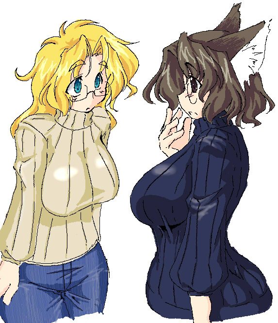 lute-san and tareko (original) drawn by lute_(apocalypselibrary)