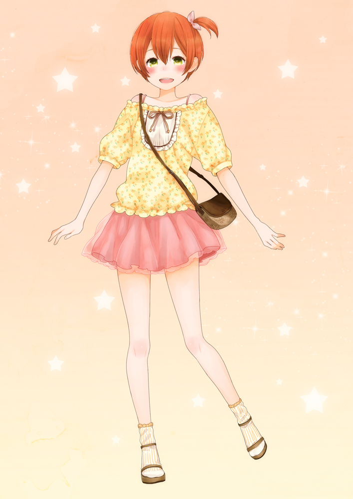 hoshizora rin (love live! and 1 more) drawn by mizutamako