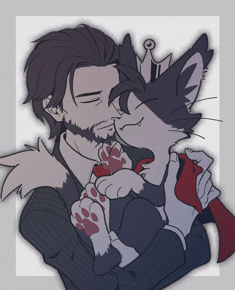 cait sith and reeve tuesti (final fantasy and 3 more) drawn by coffinsmokes
