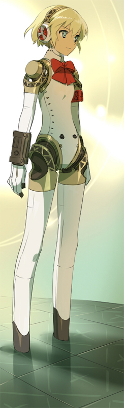 aigis (persona and 1 more) drawn by annindoufu_(oicon)