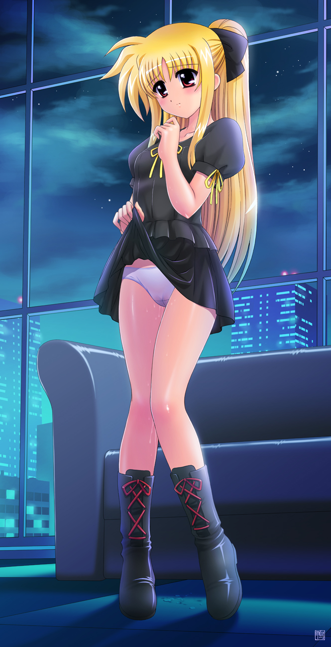 fate testarossa (lyrical nanoha and 1 more) drawn by kamogawa_tanuki