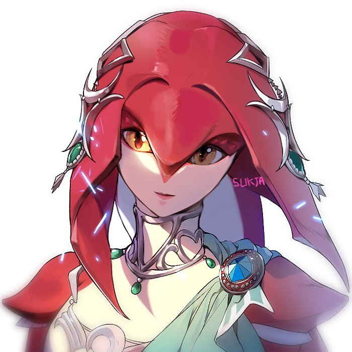 mipha (the legend of zelda and 1 more) drawn by sukja
