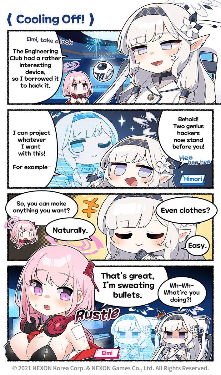 himari and eimi (blue archive) drawn by donmin_h