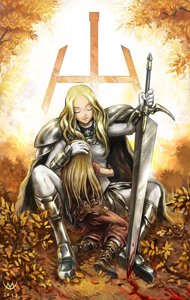 clare and teresa (claymore) drawn by maxa'