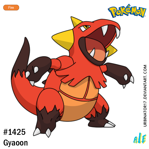 gyaoon (pokemon and 1 more) drawn by urbinator17
