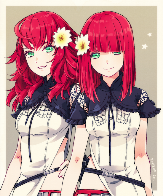 devola and popola (nier and 1 more) drawn by malt_40