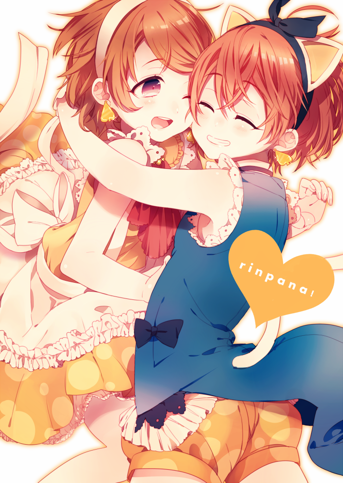 hoshizora rin and koizumi hanayo (love live! and 1 more) drawn by hazuki_mizuho