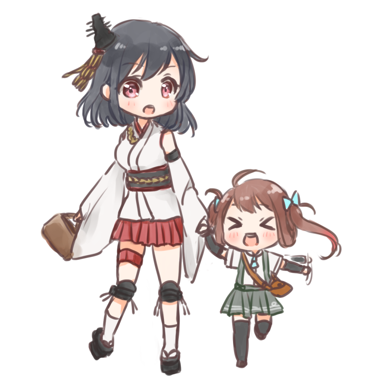 yamashiro and asagumo (kantai collection) drawn by nuno_(pppompon)