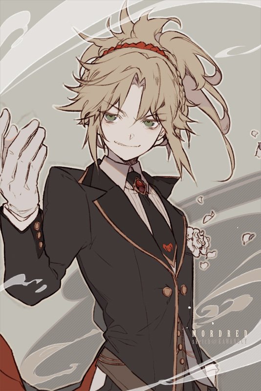 mordred (fate and 1 more) drawn by kawacy