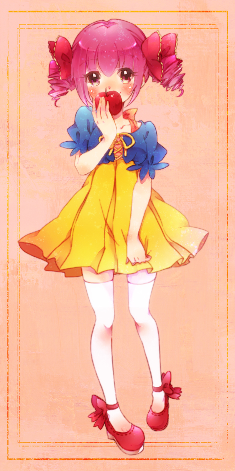 hoshizora miyuki and snow white (precure and 2 more) drawn by kuzumochi
