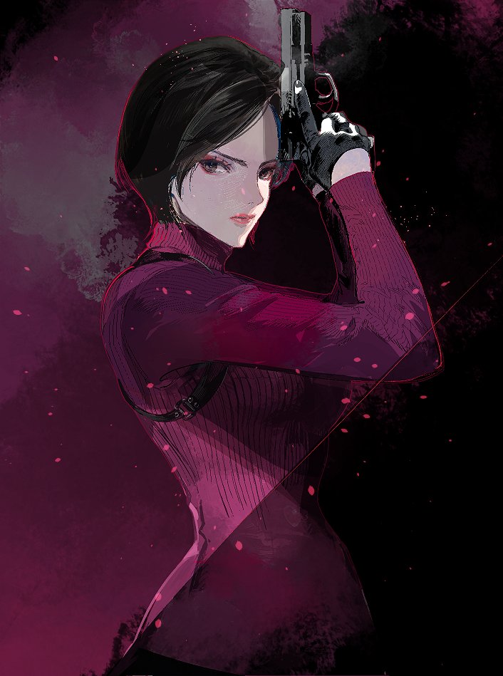 ada wong (resident evil and 1 more) drawn by cofffee