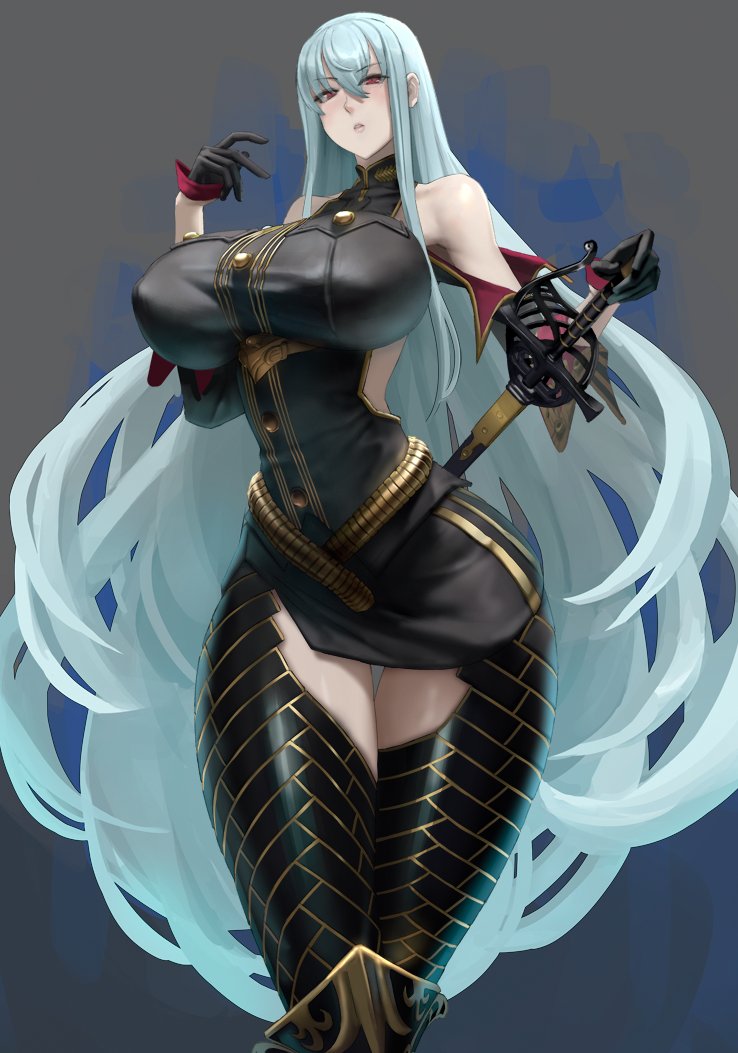 selvaria bles (senjou no valkyria and 1 more) drawn by eu03
