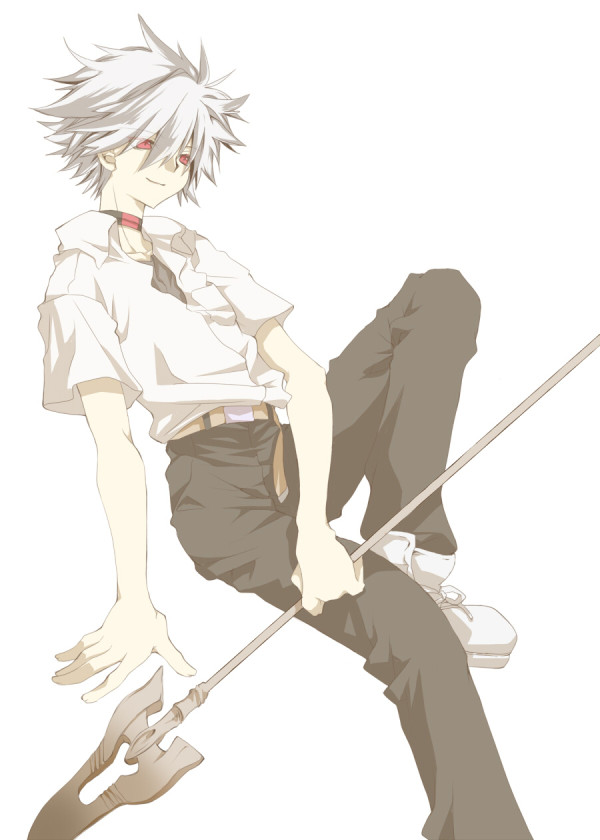 nagisa kaworu (neon genesis evangelion and 2 more) drawn by suzu_akashi