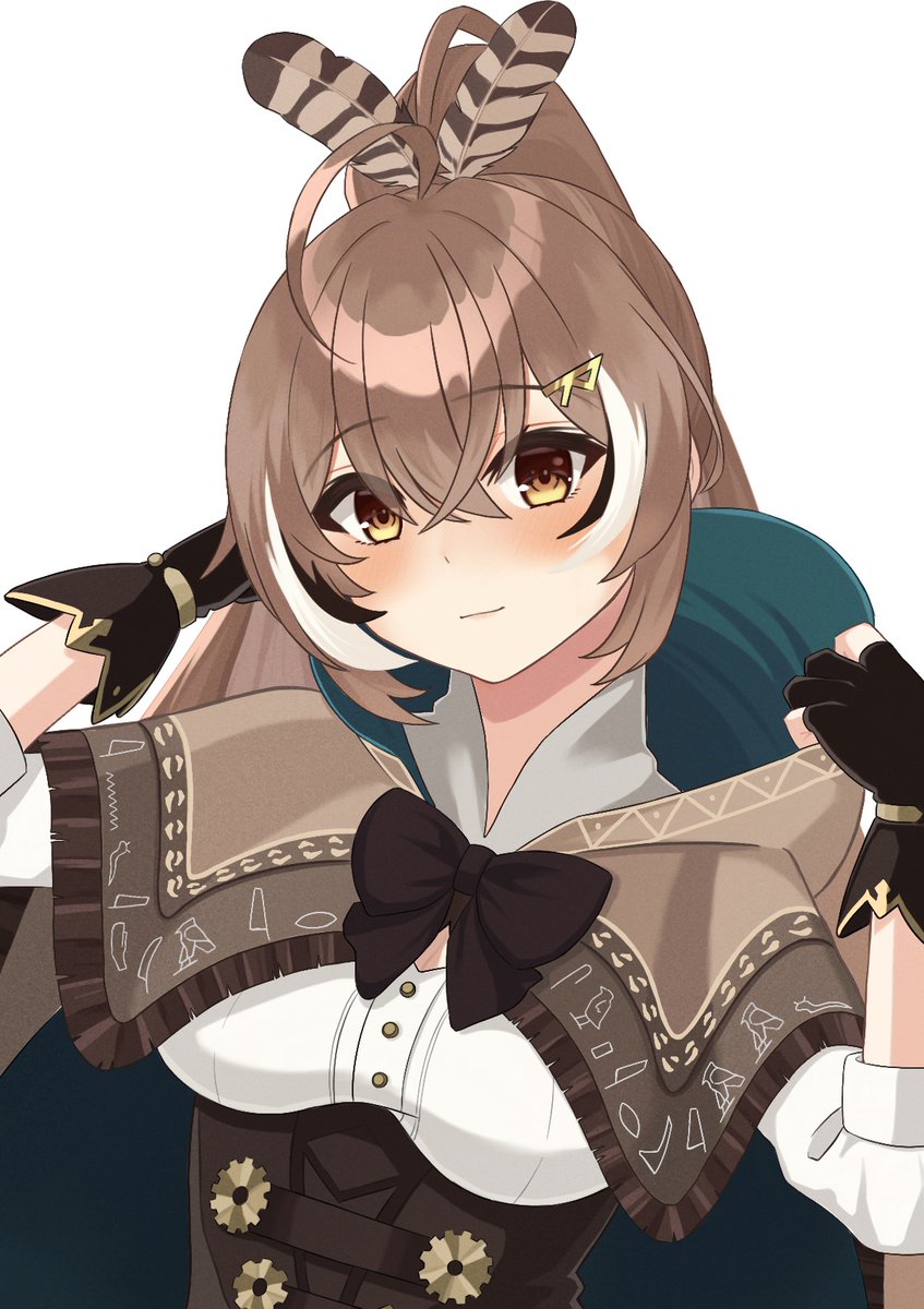 nanashi mumei (hololive and 1 more) drawn by shishi_cc
