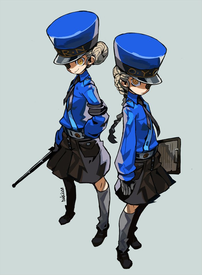 caroline and justine (persona and 1 more) drawn by niking