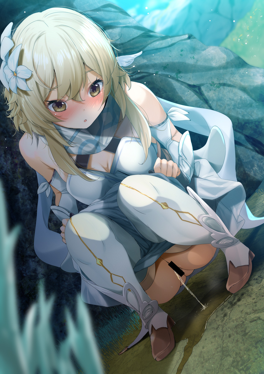 lumine (genshin impact) drawn by fumihiko_(fu_mihi_ko)