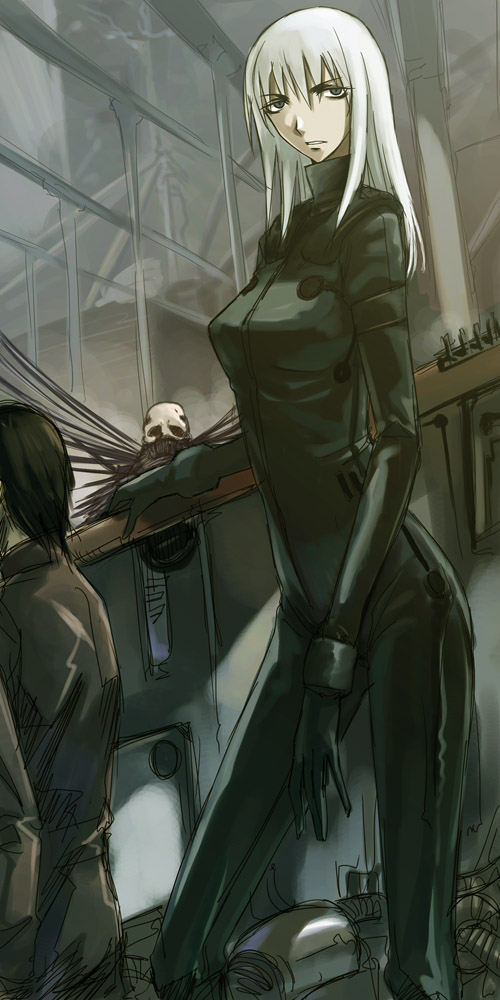 cibo, killy, and davine lu linvega (blame!) drawn by michael_f91