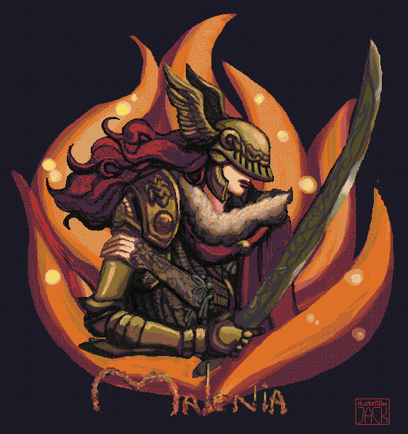 malenia blade of miquella (elden ring) drawn by hitr0adjack