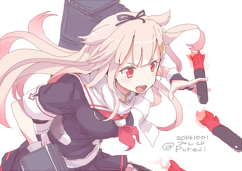 yuudachi and yuudachi kai ni (kantai collection) drawn by pureji_oshou