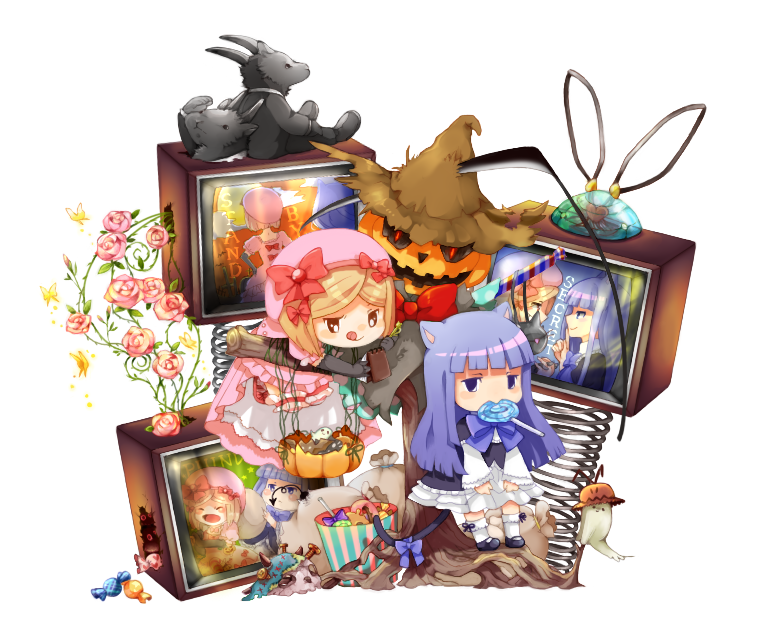 frederica bernkastel, lambdadelta, and goatman (umineko no naku koro ni) drawn by kotato