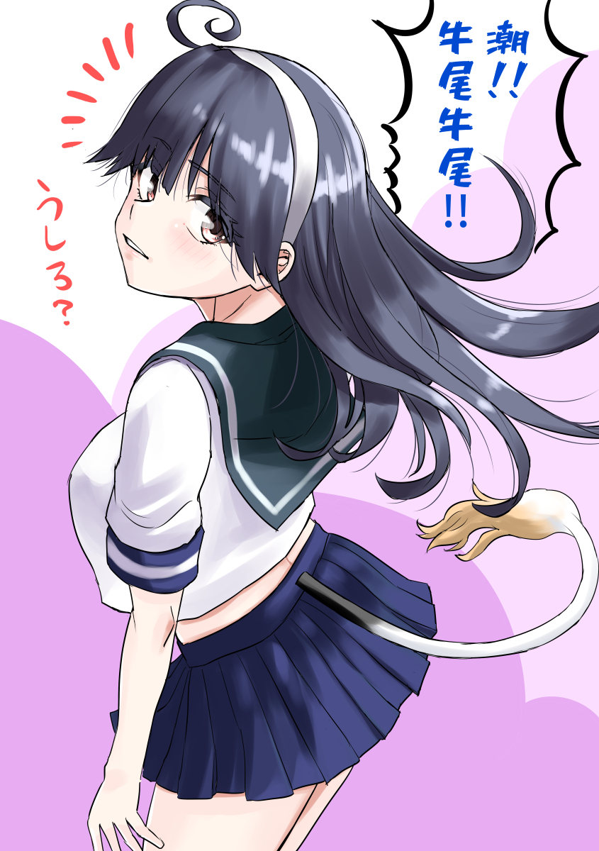 ushio and ushio kai ni (kantai collection) drawn by nekotarou_(nktr299)
