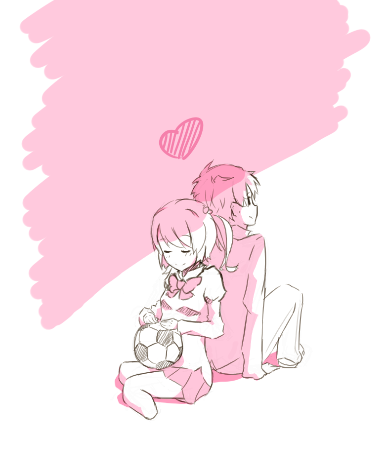 ibarazaki emi and nakai hisao (katawa shoujo) drawn by drawfag