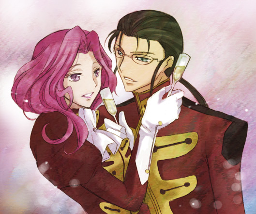 cornelia li britannia and gilbert g.p. guilford (code geass) drawn by akina_tsukako