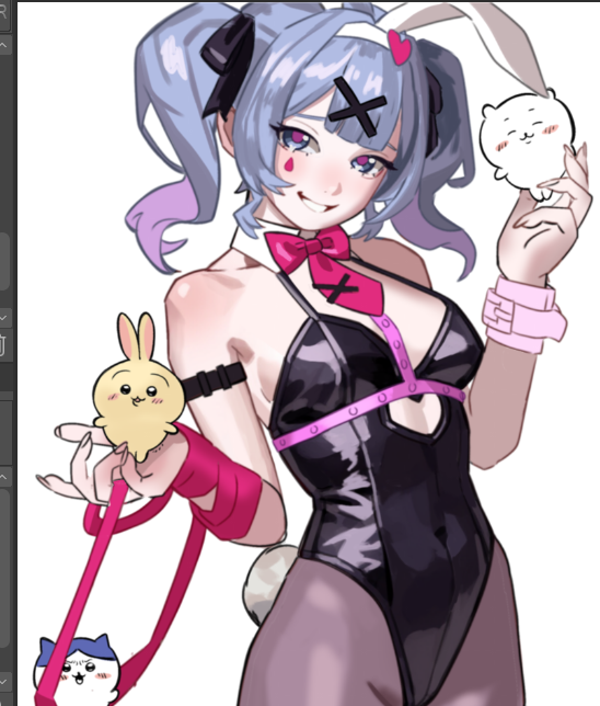 hatsune miku (vocaloid and 1 more) drawn by osa_(osavocaloid)