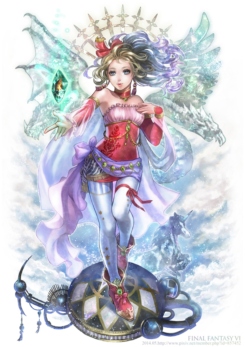 terra branford (final fantasy and 1 more) drawn by cocoon_(yuming4976)