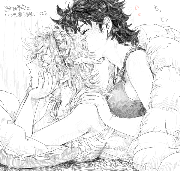 joseph joestar and caesar anthonio zeppeli (jojo no kimyou na bouken and 1 more) drawn by mcr