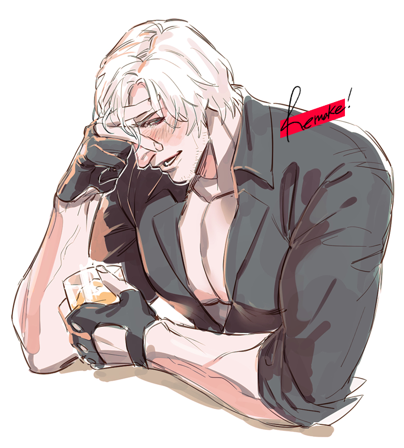 dante (devil may cry and 1 more) drawn by gge_(gebback_dark)