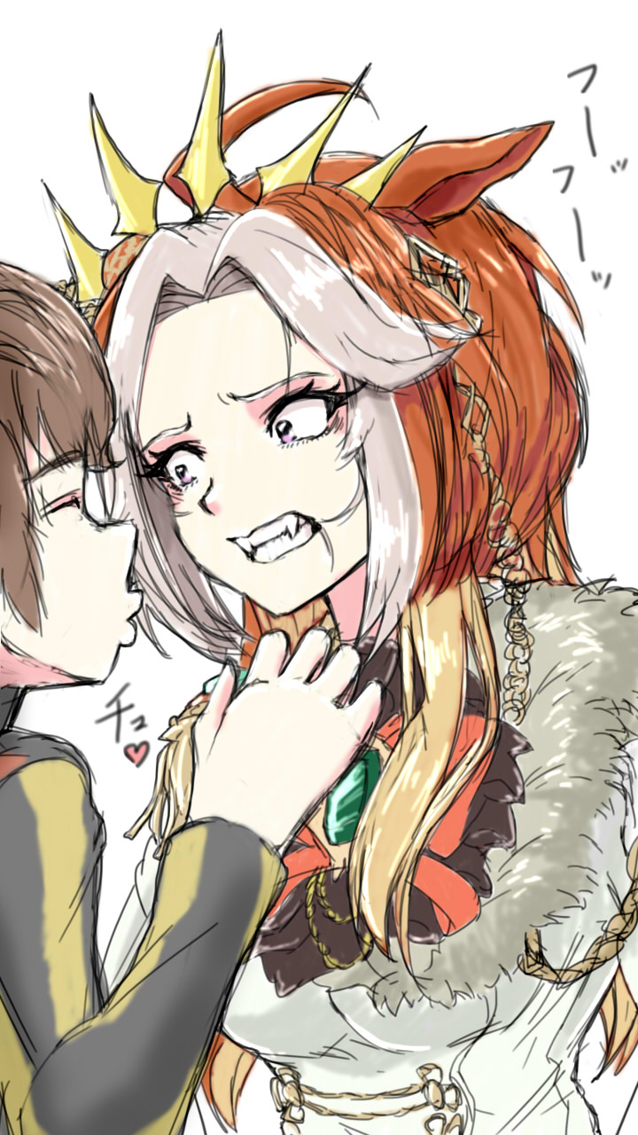 orfevre and ikezoe ken'ichi (umamusume and 1 more) drawn by usamakku