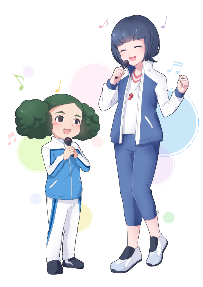 sorano aoi and morimura konoha (inazuma eleven and 2 more) drawn by t_(toddy_t)