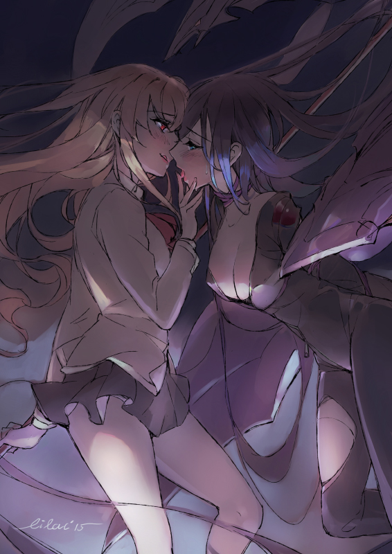 kuga natsuki and fujino shizuru (my-hime) drawn by lilaccu
