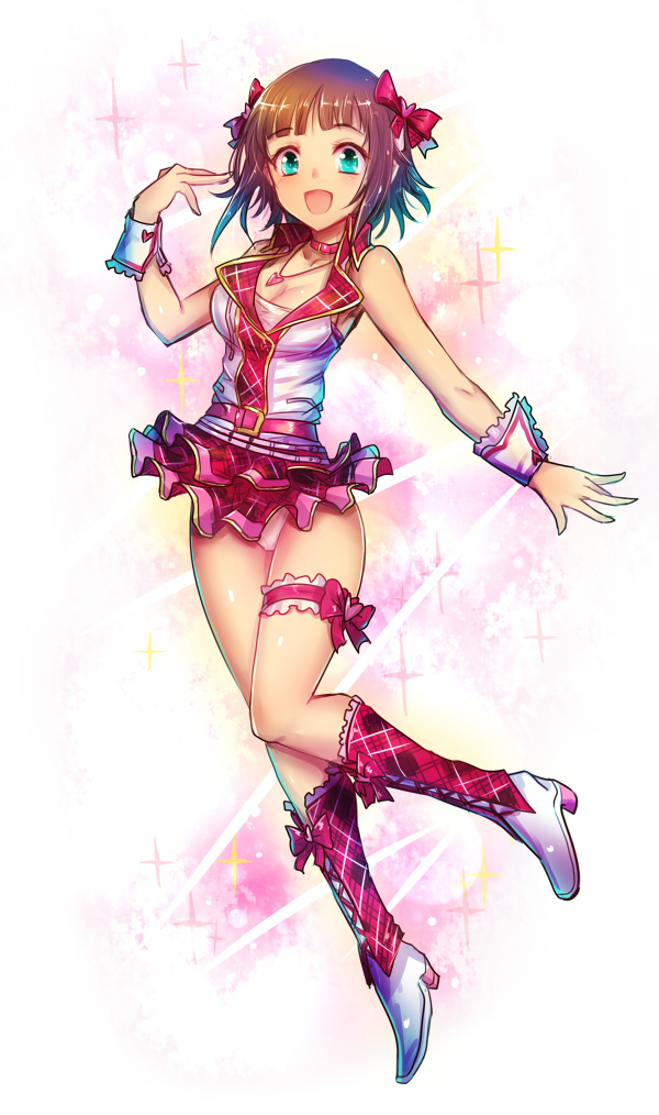 amami haruka (idolmaster and 1 more) drawn by kara_(color)