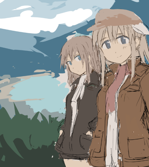 elizabeth f. beurling and wilma bishop (world witches series and 2 more) drawn by ohashi_(hashidate)