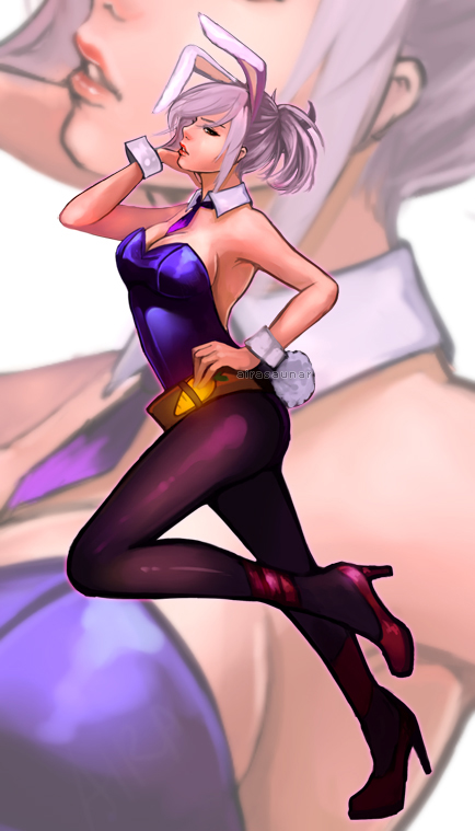 riven and battle bunny riven (league of legends) drawn by aira_saunar